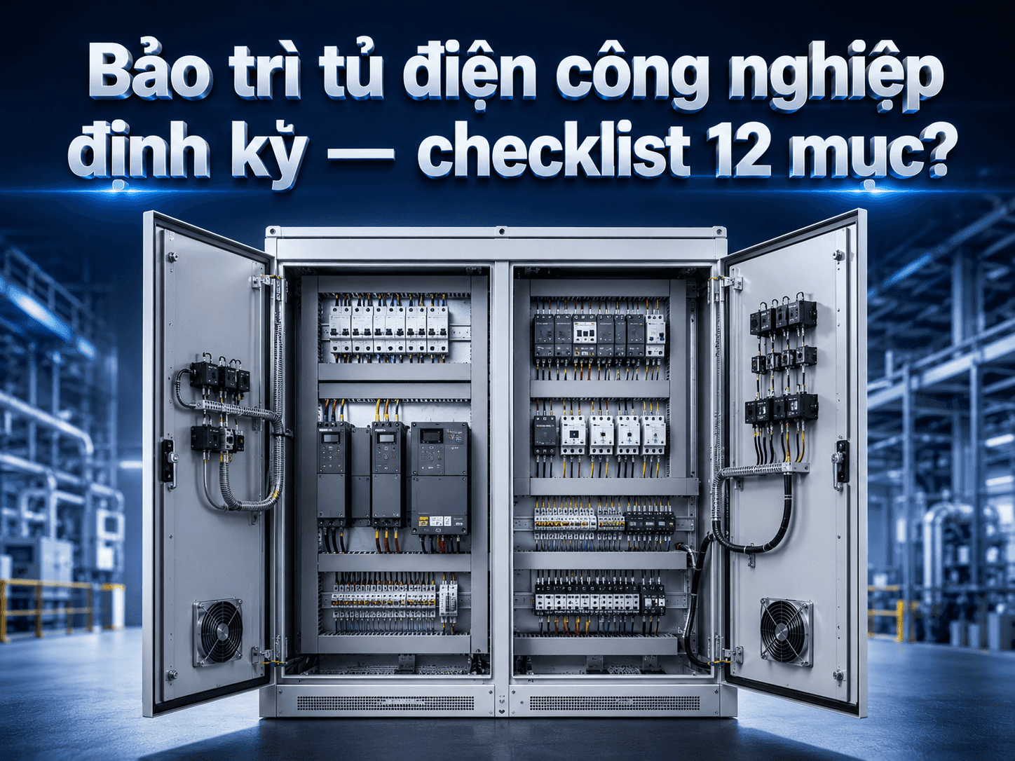 Bảo trì tủ điện công nghiệp định kỳ — checklist 12 mục