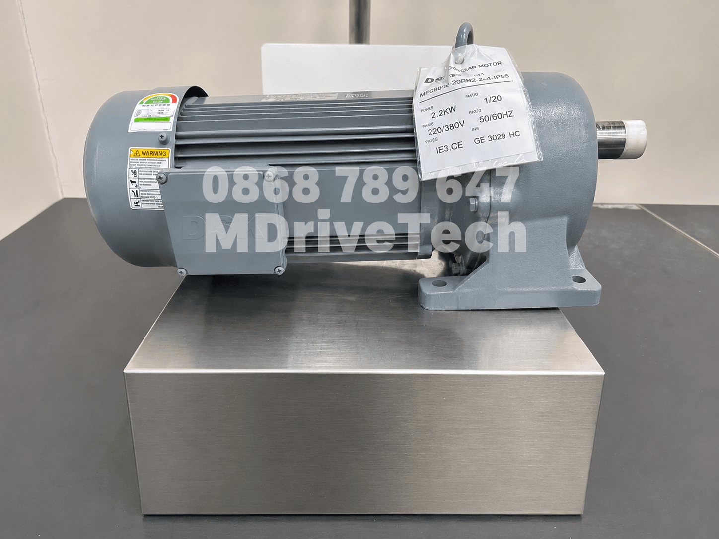 Động cơ giảm tốc chân đế (2.2kw) MFG38D-20RB 2.2-4 — ảnh 3
