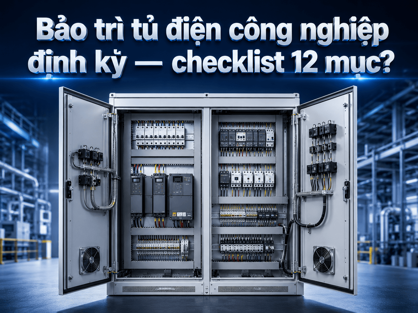 Bảo trì tủ điện công nghiệp định kỳ — checklist 12 mục